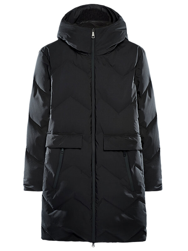 80% White Duck Down Long Style Winter Warm Jacket Men Korean Fashion Waterproof/Windproof Hooded Windbreaker Thermal Puffer Coat
