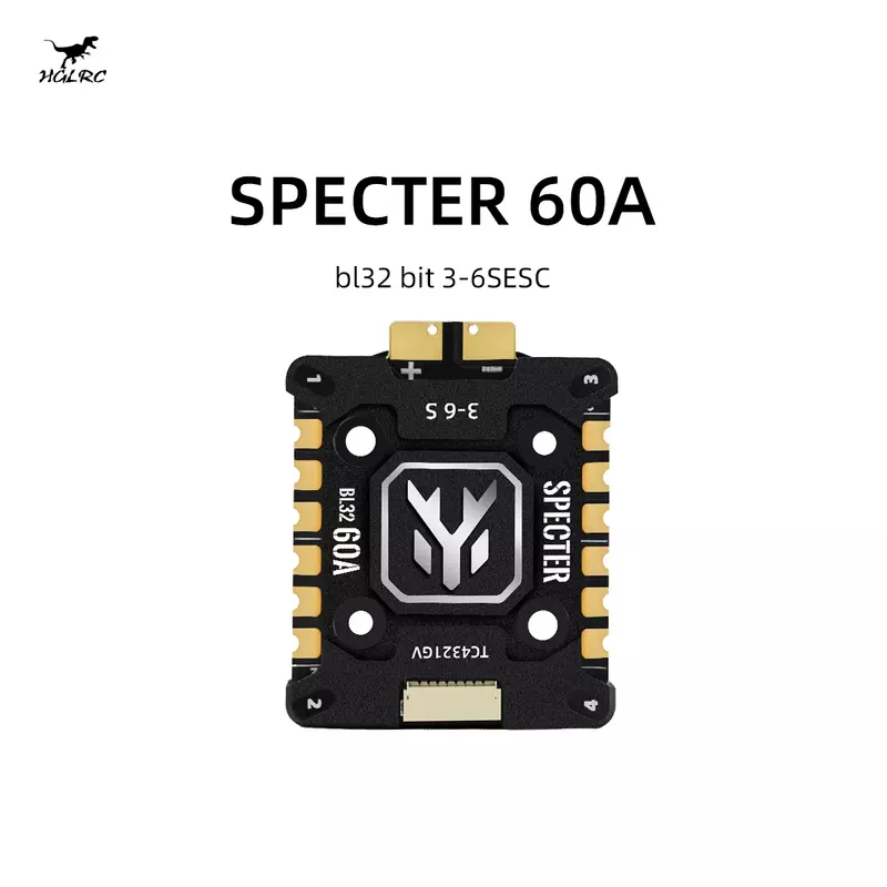 HGLRC-Specter BL32 4in 1 Mini ESC, 128K, 20x20mm, 3-6S FPV Freestyle Racing Drone