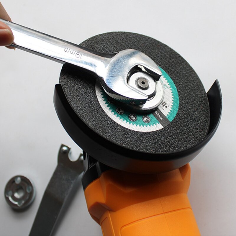 Juego tuercas reborde exterior interior, amoladora angular repuesto Rosca herramientas para herramienta eléctrica rosca husillo 14mm, E15D, 2 piezas