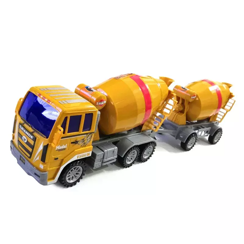 Children's Inertial Semi-trailer Tractor Trailer Cement Mixer Toy Engineering Simulation Toy Car
