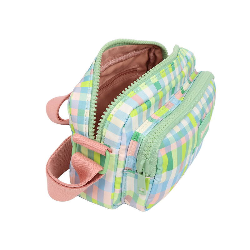 Простая маленькая квадратная сумка через плечо для студентов, повседневный Портативный кошелек большой вместимости на молнии для покупок для девушек и женщин