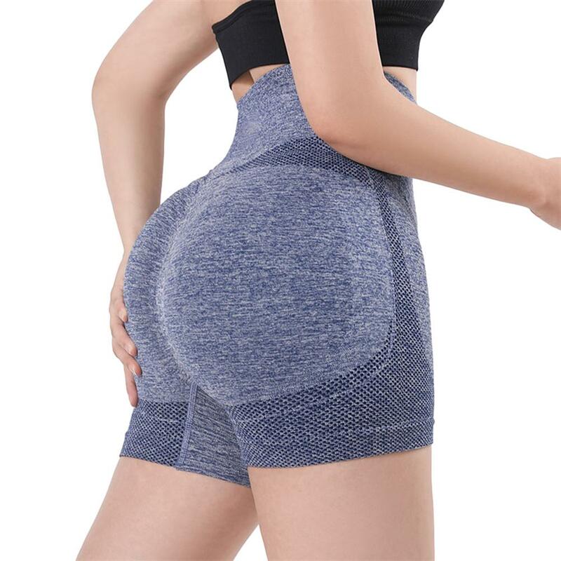 Lady Yoga Shorts High Waist Workout Fitness Lift Butt Fitness Gym Running Pants
