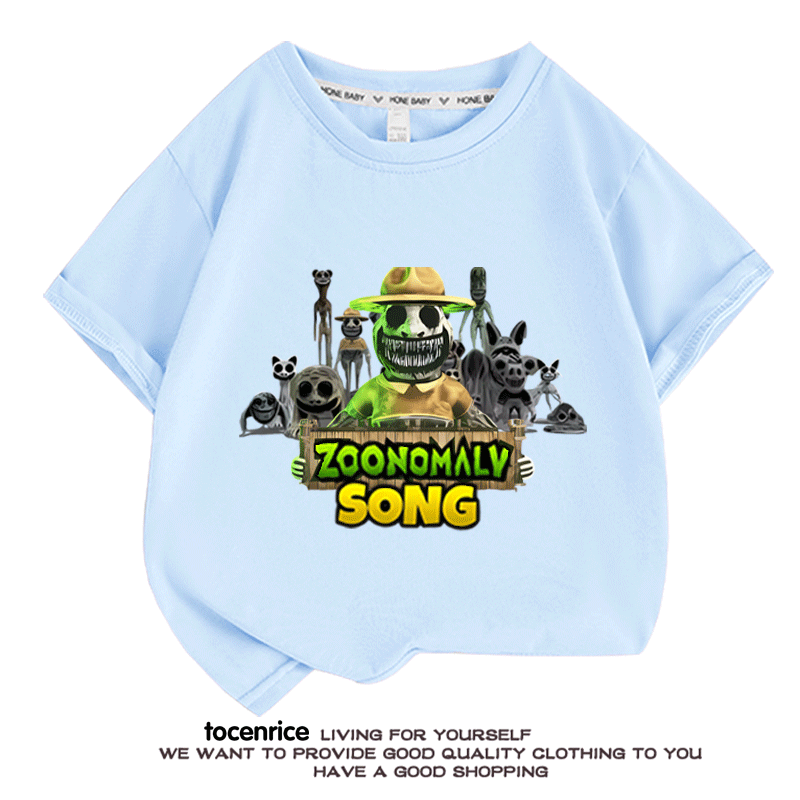 Kids' Short Sleeve Cartoon T-Shirt - New Game Zoonomaly' - Boys' and Girls' Tops, Children's Shirt  Baby Short Sleeve Clothes