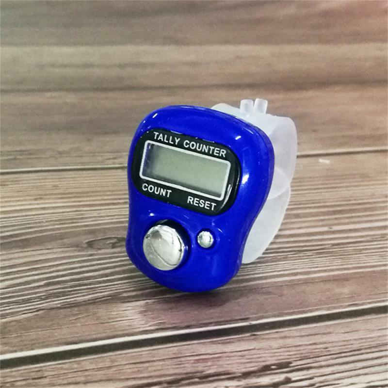 Electronic Digital Finger Ring Tally Counter Hand Held Knitting Row Counter Clicker NEW Mini Point Marker Counter LCD
