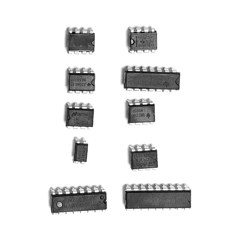 집적 회로 칩 키트, 10 사양 IC NE555 LM324, 85PCs