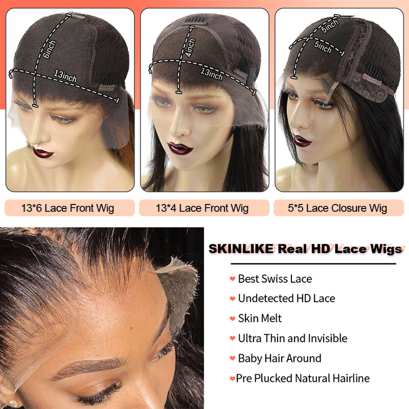 BEEOS 36in 250% Body Wave 13x6 HD parrucca frontale in pizzo prepizzicato 13x4 HD frontale in pizzo parrucche per capelli umani per le donne Melt Skin brasiliano
