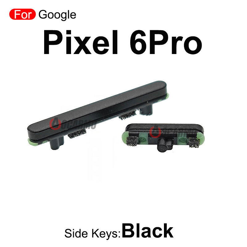 Green Black For Google Pixel 5 6Pro Power on off  Volume Buttons Side Button Keys Replacement Parts