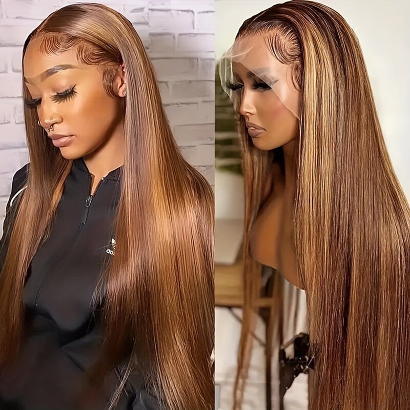 Женские парики из натуральных волос, 30 дюймов, 200 плотности, 13 х6, 13 х4 HD