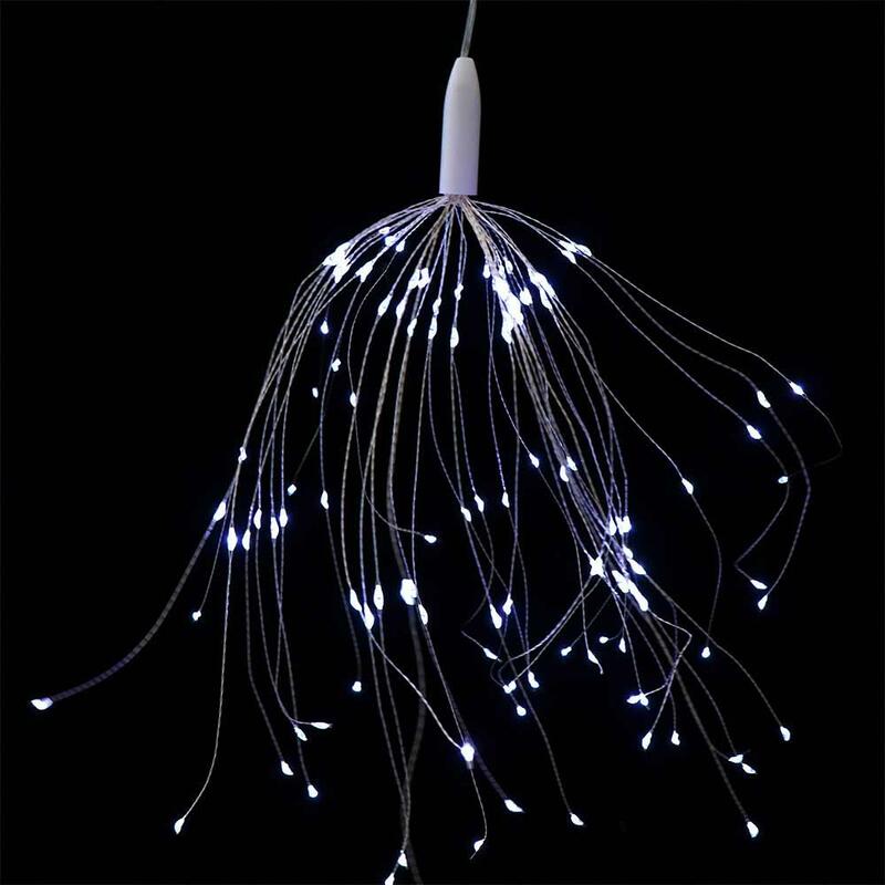 8 Modes Firework Lights Christmas Decoration Dimmable 120 LED Led Starburst Lights Waterproof Copper Wire Hanging Lights Home