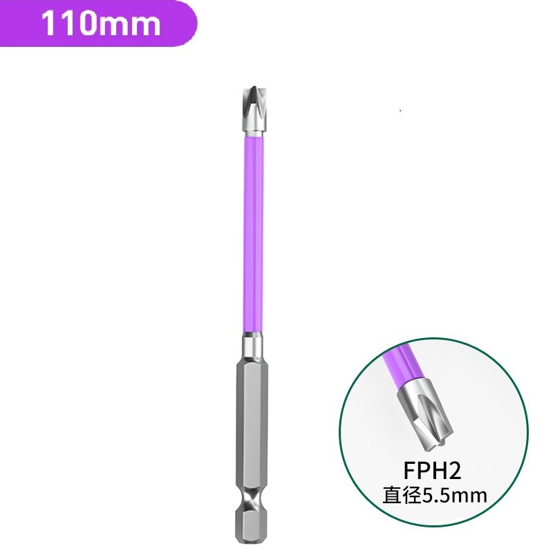 Magnetic Special Slotted Cross Screwdriver Bit Batch Head Nutdrivers FPH1 FPH2 FPH3 for Socket Switch Electrician Power Tools