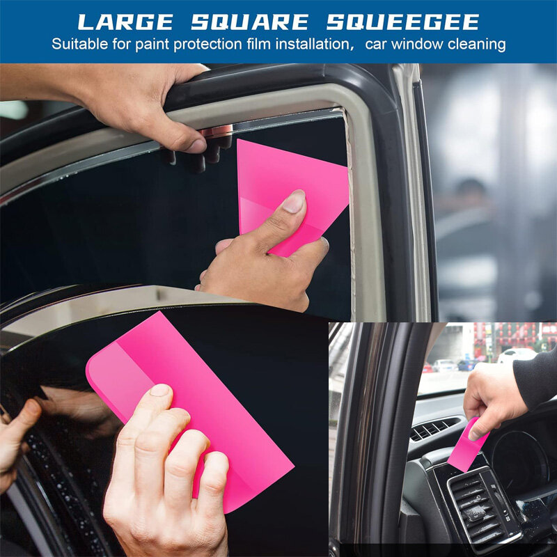 Kit Squeegee PPF mobil 5 in 1 Squeegee karet TPU Anti-gores untuk Squeegee warna vinil alat cat jendela pengikis bilah air