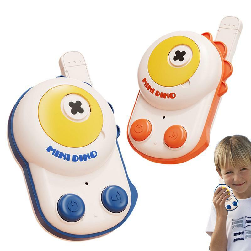 2pcs cute dinosaur Walkie talkie leggero ricaricabile Interphone Wireless handheld toy radio bidirezionale per ragazzi e ragazze