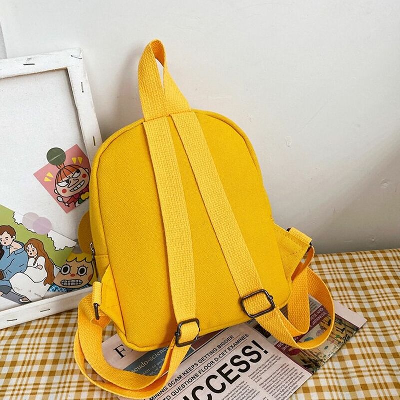 Cartoon Canvas Schoolbag for Kids, Cute Backpack, Mini Shark, Rabbit, Kindergarten Schoolbags for Girls and Boys, Birthday Gifts, Fashion