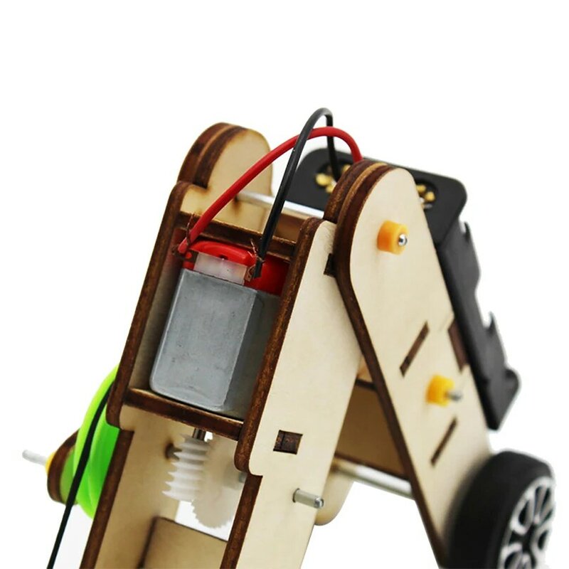 Feichao diy robô kit brinquedos de madeira para crianças brinquedo presente estudante répteis ciência projeto experimental kit