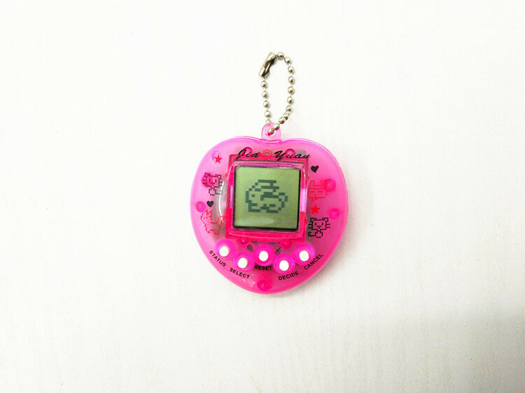Tamagotchi-Animais Eletrônicos Transparentes, Virtual Cyber Digital Pet Toy, Pixel Presente Engraçado, 90S Nostálgico, 49 em 1, Toy Play, 1Pc