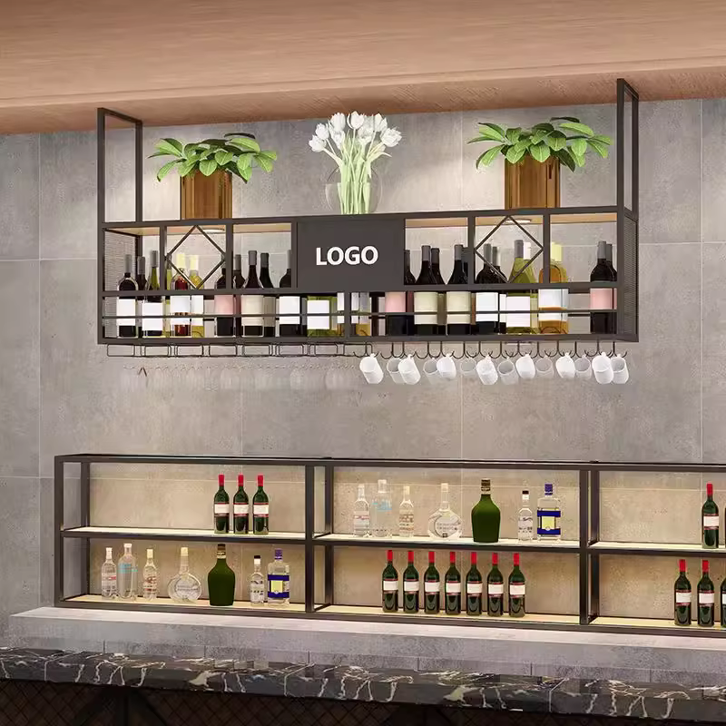 Flasche industrielle Weins chränke Whisky Designer Regale Restaurant Bar Schrank Wohnzimmer einzigartige mueble para vino Möbel