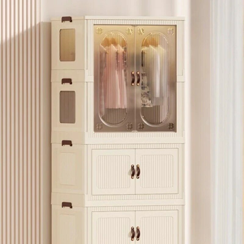 Mobilne półki szafy dziecięce organizer do przechowywania szafka pokój szafy dziecięce wieszaki Szafa Na Ubrania meble MR50CW