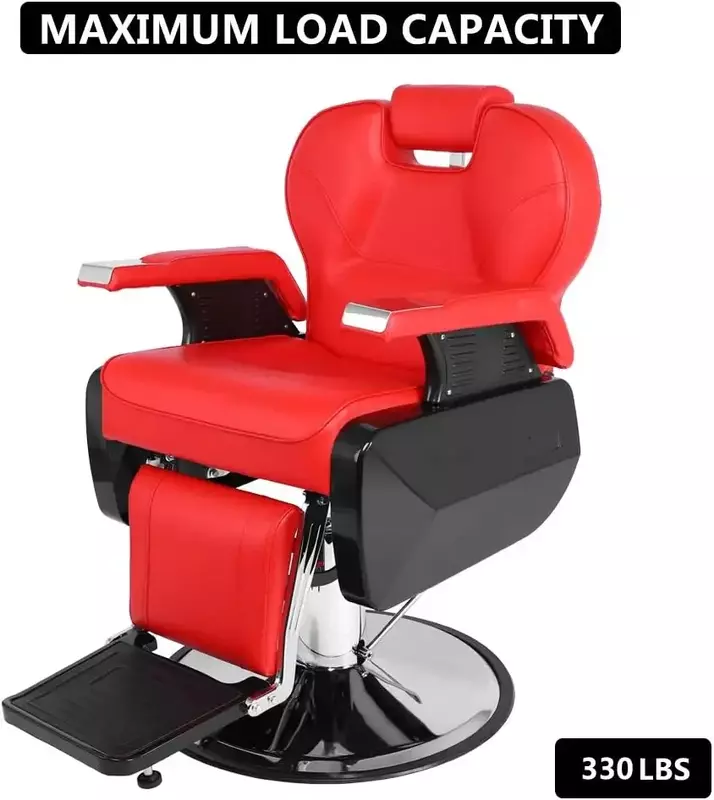 Kursi tukang cukur hidrolik, semua kegunaan kursi putar 360 derajat tinggi dapat disesuaikan tugas berat penata rambut kursi kecantikan Salo