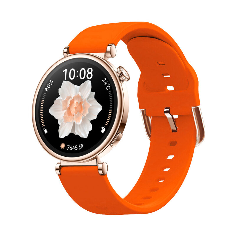 18Mm Siliconen Band Band Band Armband Voor Huawei Horloge Gt 4 Gt4 41Mm Vervanging Polsband Voor Vrouwen Horloge Correa
