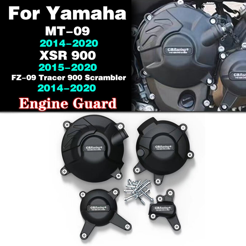 MT-09 Motocross pelindung penutup mesin untuk GBRacing untuk YAMAHA MT09 FZ09 Tracer 900 SXR900 2014 2015 2016 2017 2018-2020