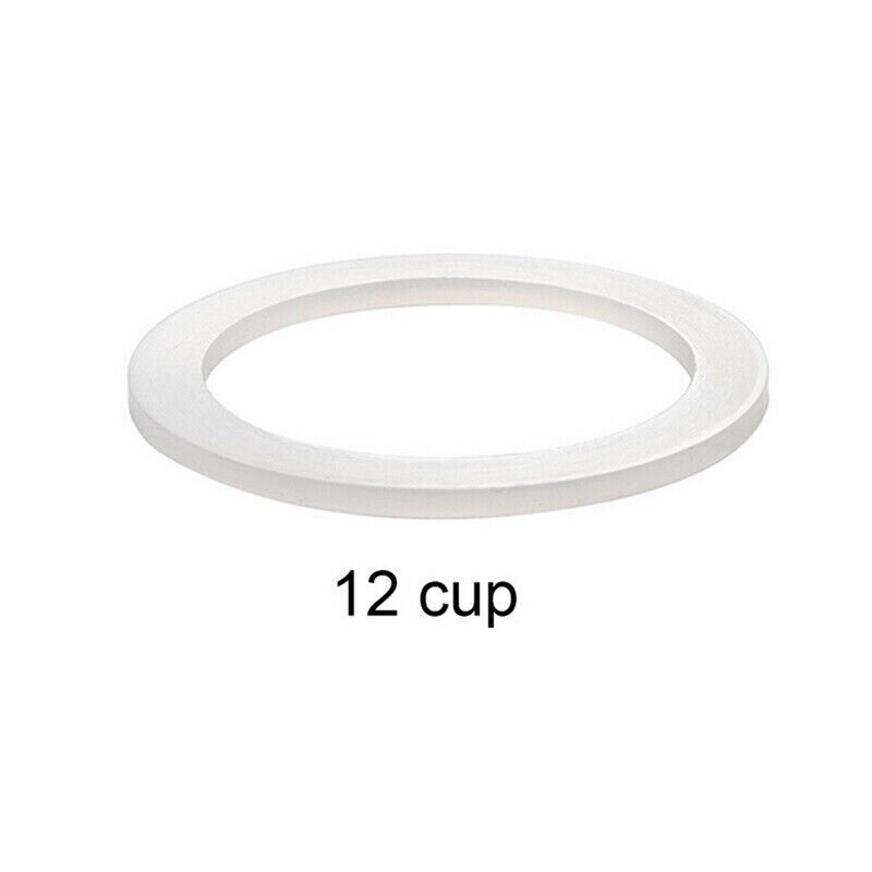 Junta de anillo de sellado de silicona, reemplazo de arandela para Moka Pot, piezas de accesorios para cafetera Espresso, taza 1/2/3/6/9/12