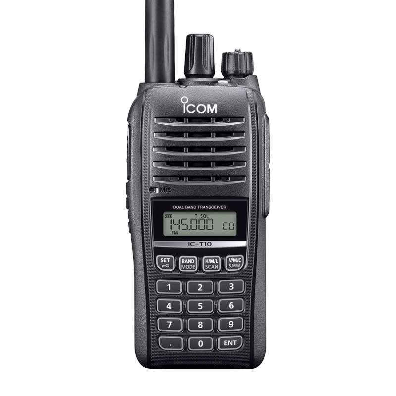 Aikemu-Walkie-Talkie portátil impermeável, dupla frequência, VHF, UHF, exterior, estação móvel analógica, pode gravar frequência, IC-T10