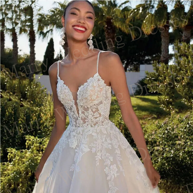 Женское свадебное платье It's yiiya, белое элегантное платье трапециевидной формы на тонких бретельках с открытой спиной на лето 2019