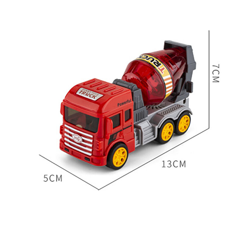 Juguetes de simulación de inercia para niños, vehículo de ingeniería, serie mezcladora, excavadora, excavadora, camión de bomberos, camión de basura, modelo de juguete