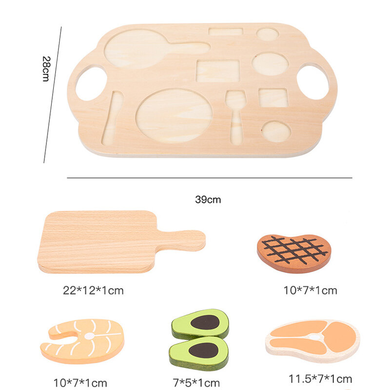 Miniatury posiłki naczynia kuchenne przedmioty nauka żywności symulacja zabawki drewniane udawaj zagraj w gra fabularna dla dzieci prezenty dla dzieci