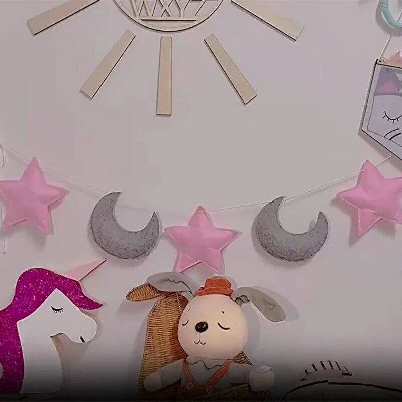 Accessoires Photo pour nouveau-nés, lune étoiles, arrière-plan pour séance Photo bébé, décoration pépinière, livraison