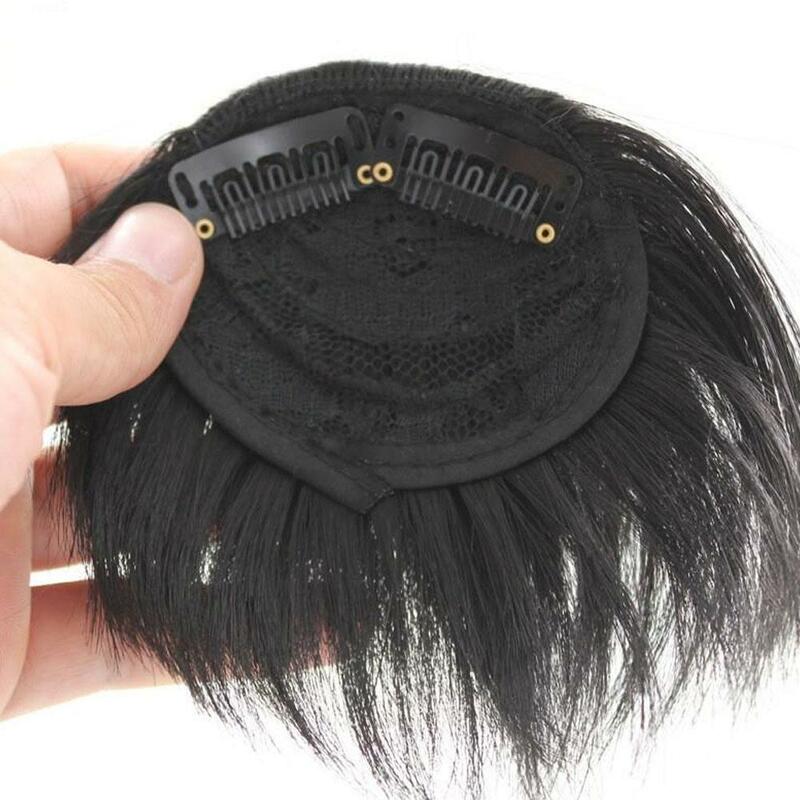Натуральные бесшовные искусственные короткие челки для бровей из аниме, парик с косичками для собак, женский парик в японском стиле