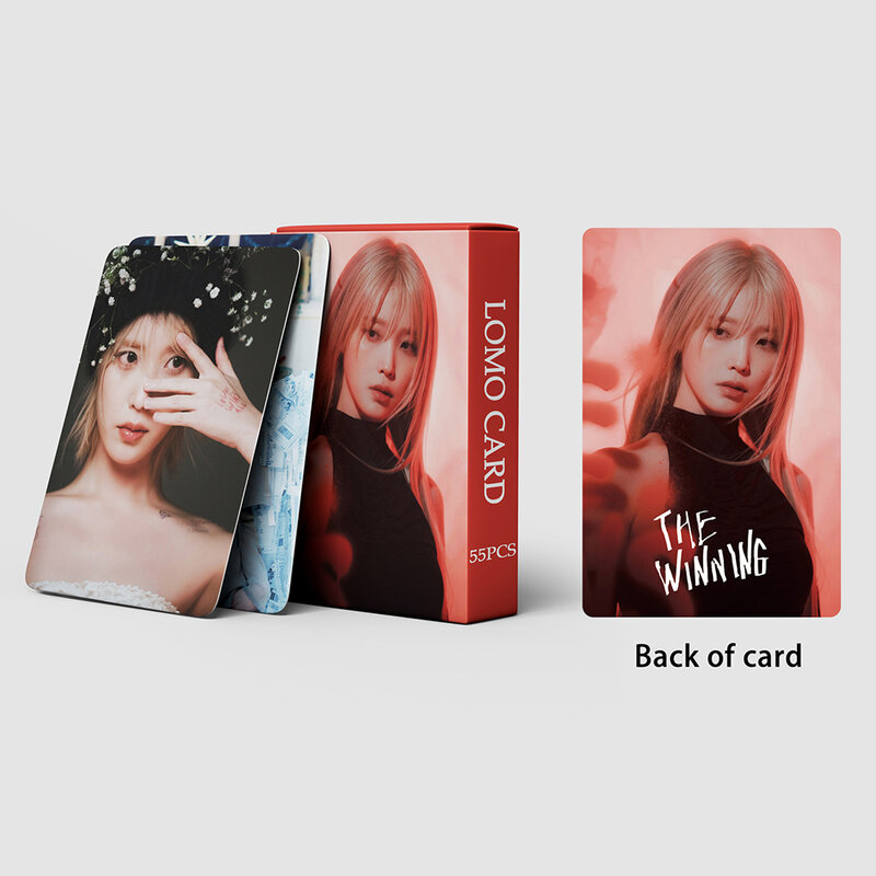 55 Stks/set Kpop Iu Lomo Kaarten Hoge Kwaliteit Hd Photocard Voor Fans Collectie Lila Lee Ji Eun Mode Leuke Fans Cadeau