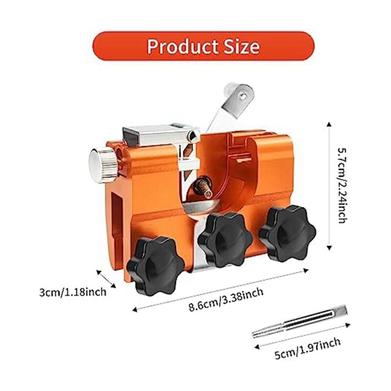 Chainsaw Sharpener Chainsaw Sharpener Jig Chainsaw Sharpener Tool Suitable For 8-22Inch Kinds Of Chain Saws