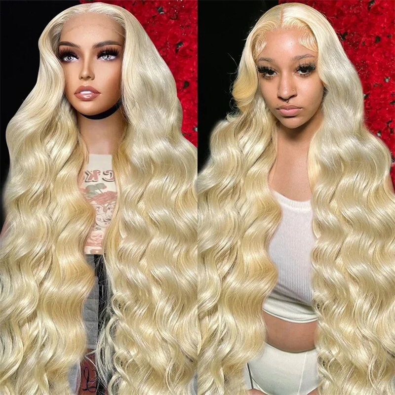 613 Blonde Colored 13x6 HD Lace Frontal Wig Body Wave 13x4 Lace Front Human Hair Wigs Pre Plucked Lace Glueless Human Hair Wigs