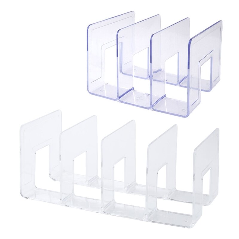 Estante divisor transparente para bolso mano, estante organizador armario extraíble multiusos con 3/4 compartimentos