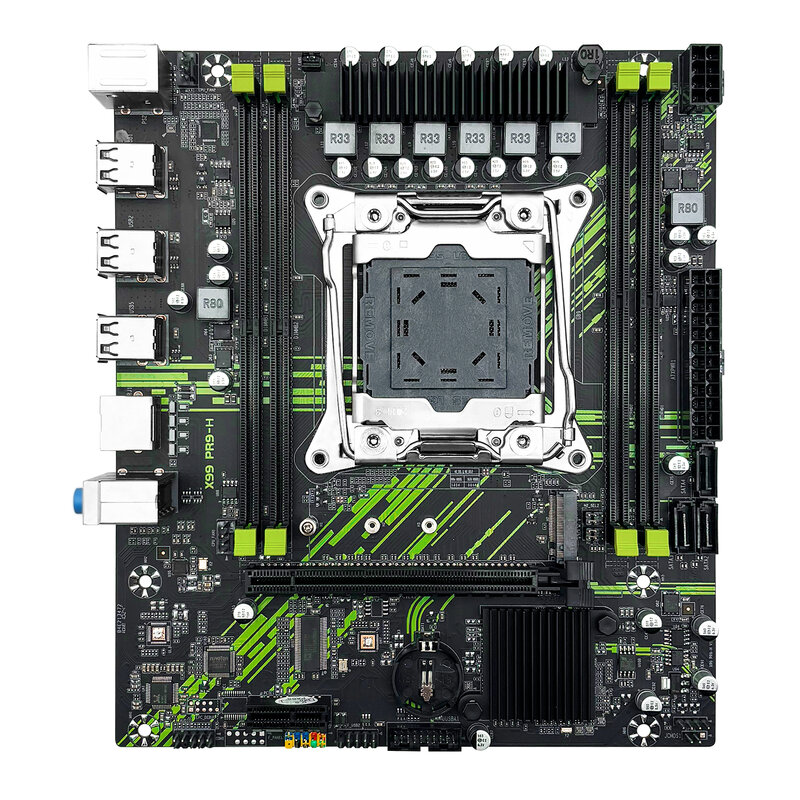 MACHINIST X99 PR9-H Motherboard LGA 2011-3 Support Xeon E5 2667 2666 V3 V4 Series CPU Processor DDR4 ECC RAM NVME M.2 SATA 3.0