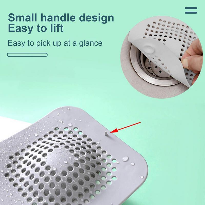 1pcs Silicone Sink Strainer Anti-blocking Bathtub Stopper Bathroom Floor Drain Hair Catcher Filter Shower Sink With Suction Cup