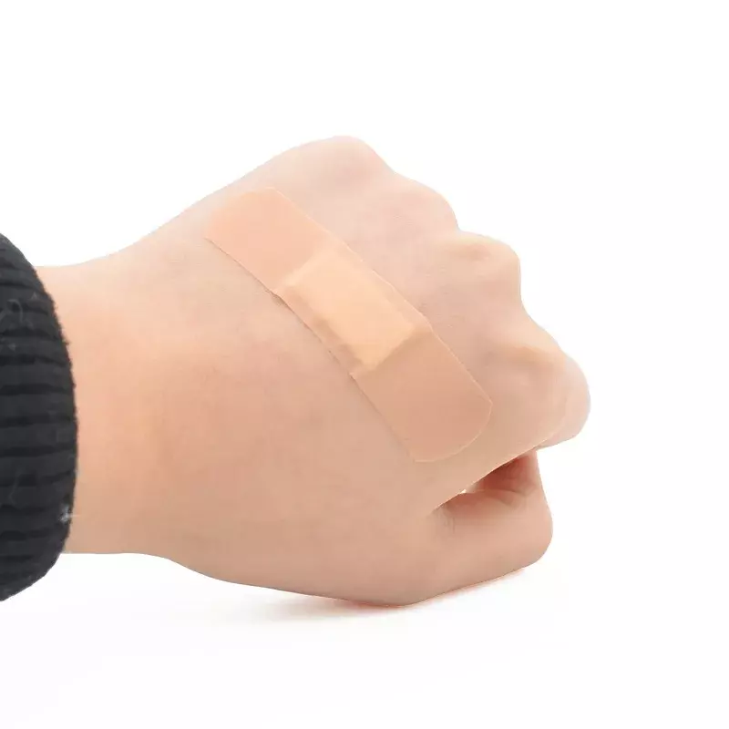 100Pcs Band Aid Skin Color Wound Dressing Plasters Medical Strips Patches Breathable Waterproof Adhesive Bandages Tape