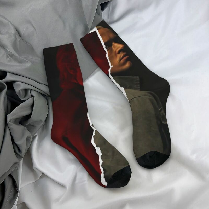 Crazy Design Tom Blyth Coriolanus-calcetines largos de poliéster para hombre y mujer, calcetín deportivo para la nieve