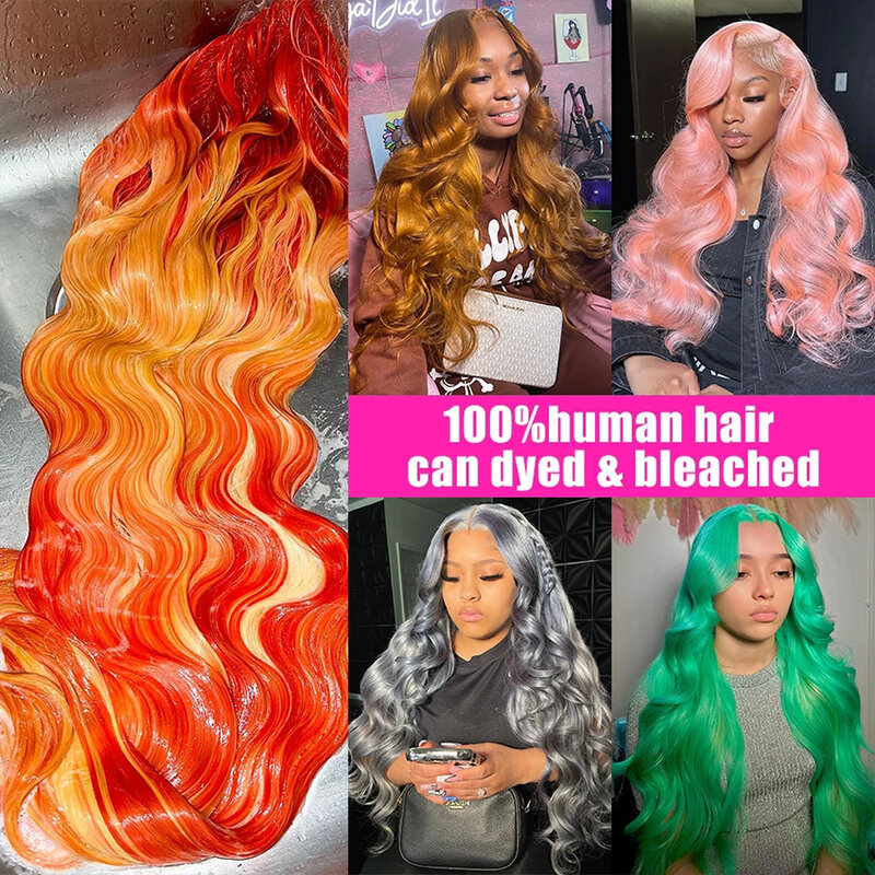 30 34 Inch 13x4 Lace Front Human Hair Wig 613 Blonde 13x6 Lace Frontal Remy Hair Brazilian Body Wave Pre Plucked Glueless Wig