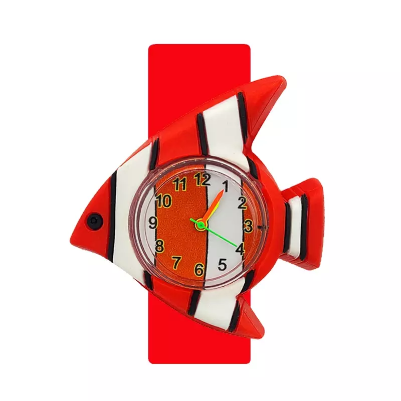 Reloj de dibujos animados 3D para niños, relojes de pulsera de cuarzo impermeables de silicona para estudiantes, regalo de cumpleaños