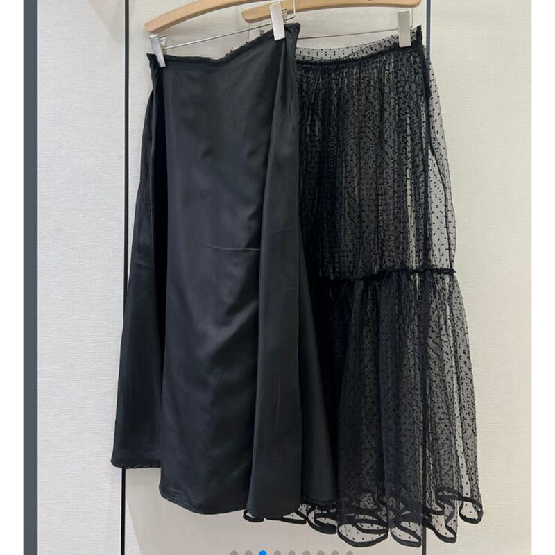 High-Quality Summer Tulle Skirt Women 2023 Ladies Casual White Black High Waist Pleated Sun School Long Skirt Female
