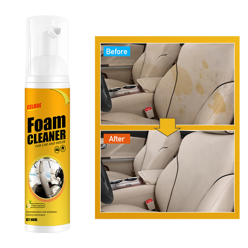 Limpiador de espuma multiusos, limpiador antienvejecimiento para Interior de coche y hogar, 30ml, 100ml, 250ml, envío directo