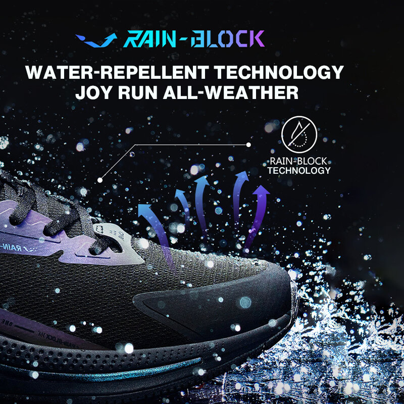 361 Degrees Rainblock 4.0 Men Running Sport Shoes Water Repellent Technology Q Bomb Reflective Night Male Sneakers 672142221