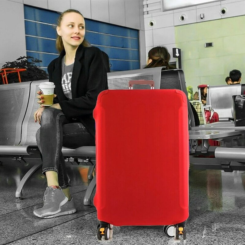 Protector de cubierta de equipaje, funda elástica antipolvo para maleta, compatible con carro de 18-28 pulgadas, accesorios de viaje con estampado de dibujos animados