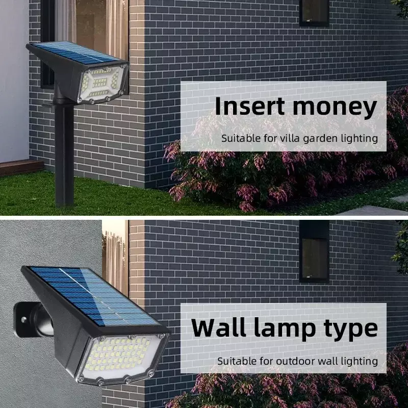 1/2/4Pcs Solar Powered 53LED Lamp Adjustable Solar Spotlight In-Ground IP65 Waterproof Landscape Wall Light Outdoor Lighting