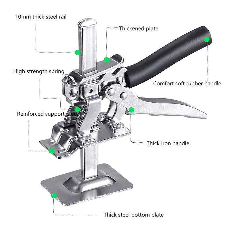 1Pc New Labor Saving Arm Board Jack Cabinet Lifter Height Locator Adjusting Lifter Multifunctional Anti-Slip Hand Lifting Tool
