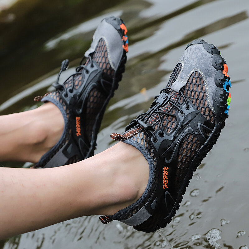 Men Aqua Shoes Barefoot Swimming Shoes Women Upstream Shoes Breathable Hiking Sport Shoes Quick Drying River Sea Water Sneakers
