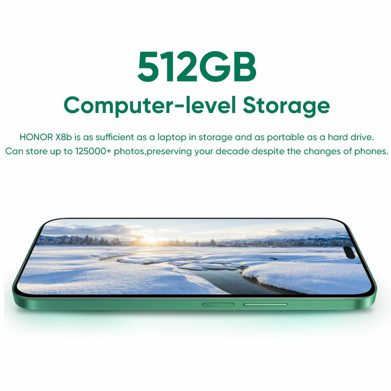 New HONOR X8b 4G Smartphone 8GB RAM 512GB ROM Snapdragon 680 6.7 inches 90Hz Refresh Rate Display 108MP Camera 4500mAh Battery