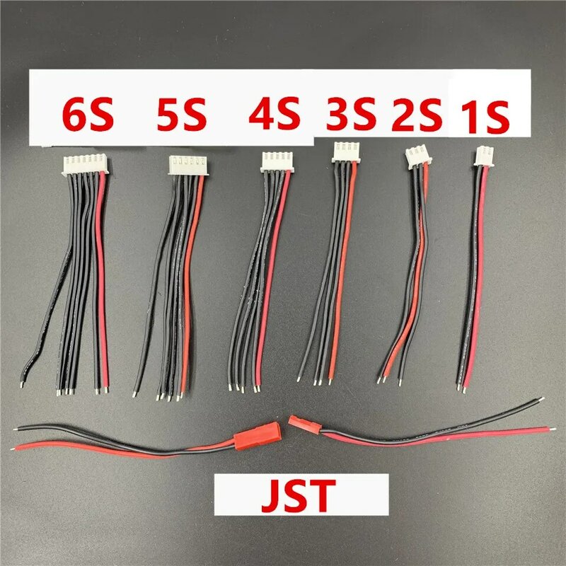 Imax B6 V2 1S 2S 3S 4S 5S 6s Battery Lipo Balance Port Cable Balancing Terminals Wire Balancer Connector Male JST Cover Charger